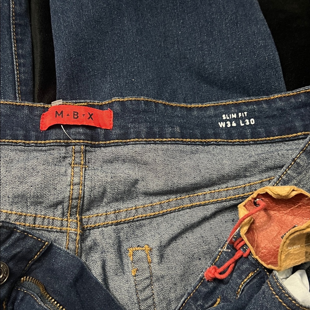 Men's Relaxed Jeans - Dark Blue